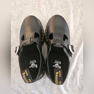 Dr. Martens Black Dress Shoes with Classic Mary Jane Style